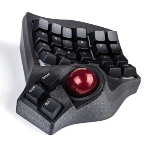 Charybdis MK2 - split ergonomic keyboard with trackball DIY kit