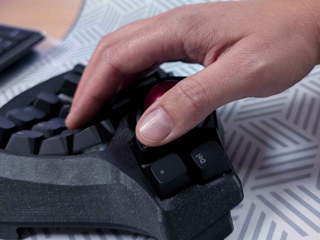 Charybdis - split ergonomic keyboard with trackball